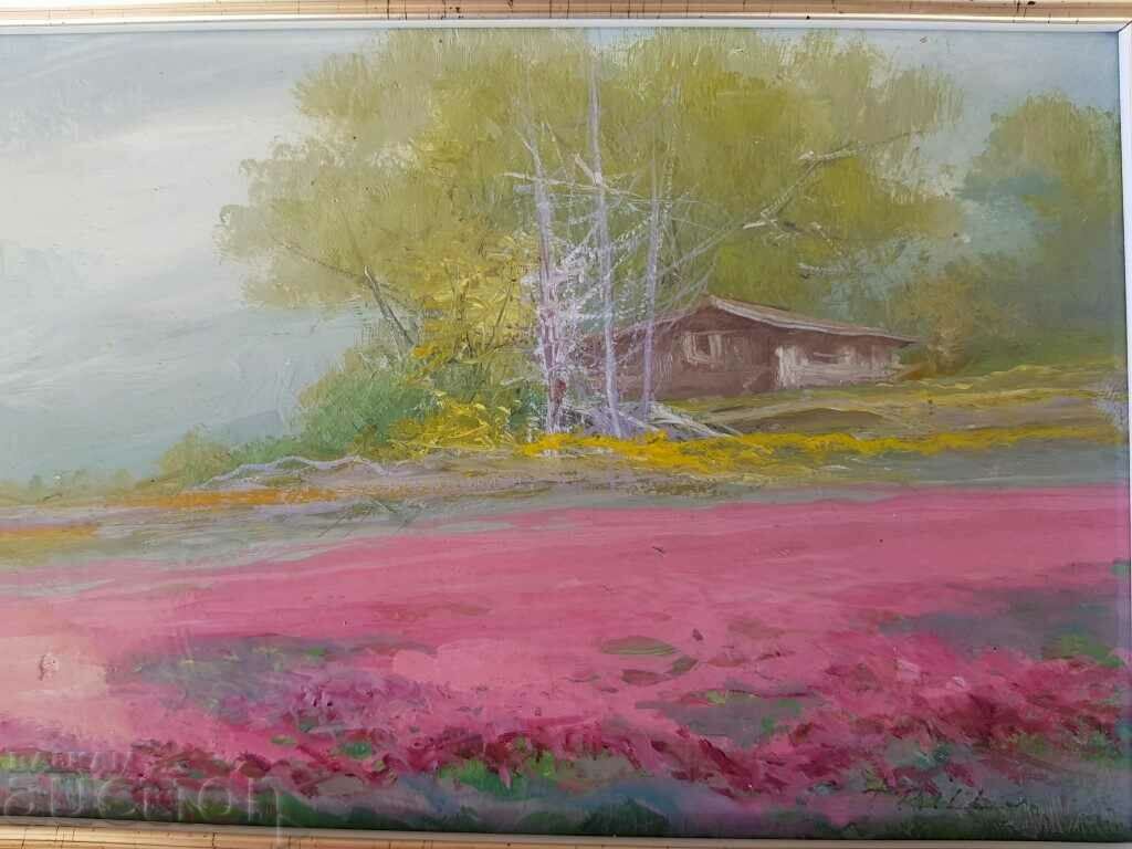 Auction  Beautiful oil landscape painting TRILLO 2
