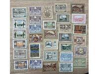 BZC! Lot No. 7 banknotes Austria notgeld/hellers