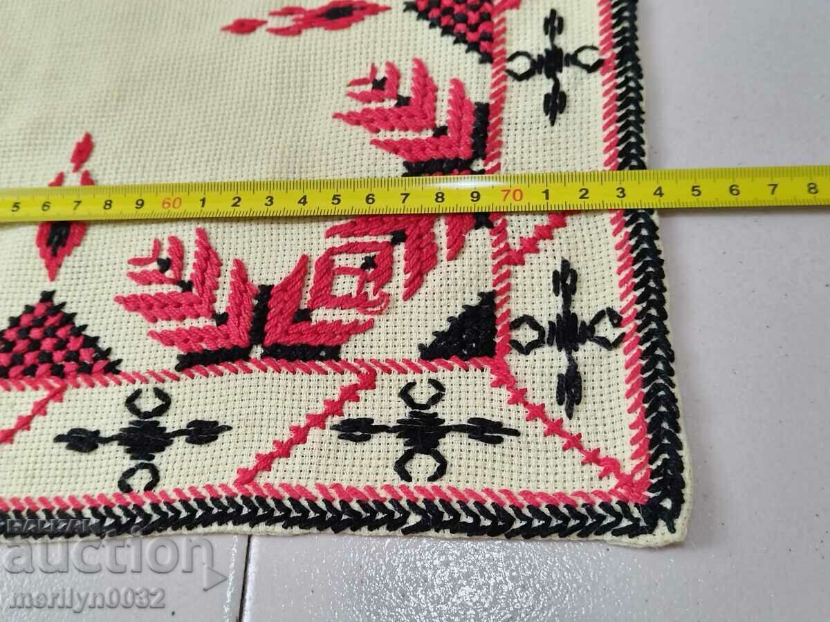 Old embroidered check, tablecloth, milo, Bulgarian embroidery - 5 Old embroidered check, tablecloth, milo, Bulgarian embroidery - 5