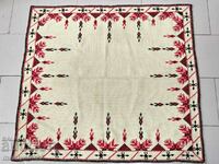 Old embroidered check, tablecloth, milo, Bulgarian embroidery