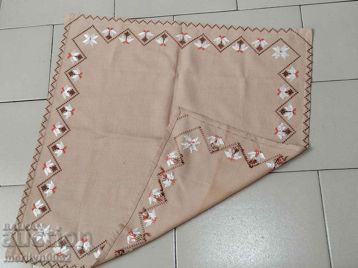 Auction Old embroidered check, tablecloth, milo, Bulgarian embroidery Auction Old embroidered check, tablecloth, milo, Bulgarian embroidery