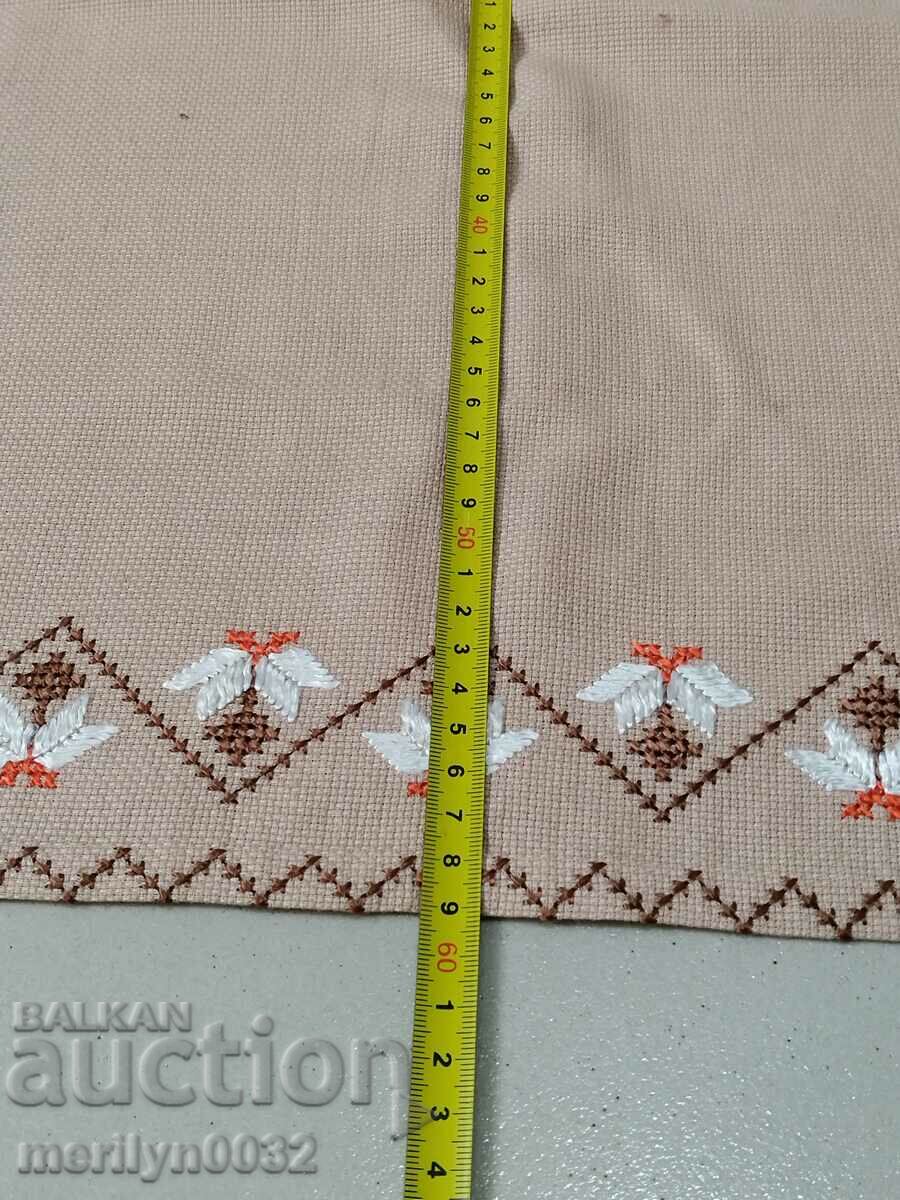 Old embroidered check, tablecloth, milo, Bulgarian embroidery - 5 Old embroidered check, tablecloth, milo, Bulgarian embroidery - 5