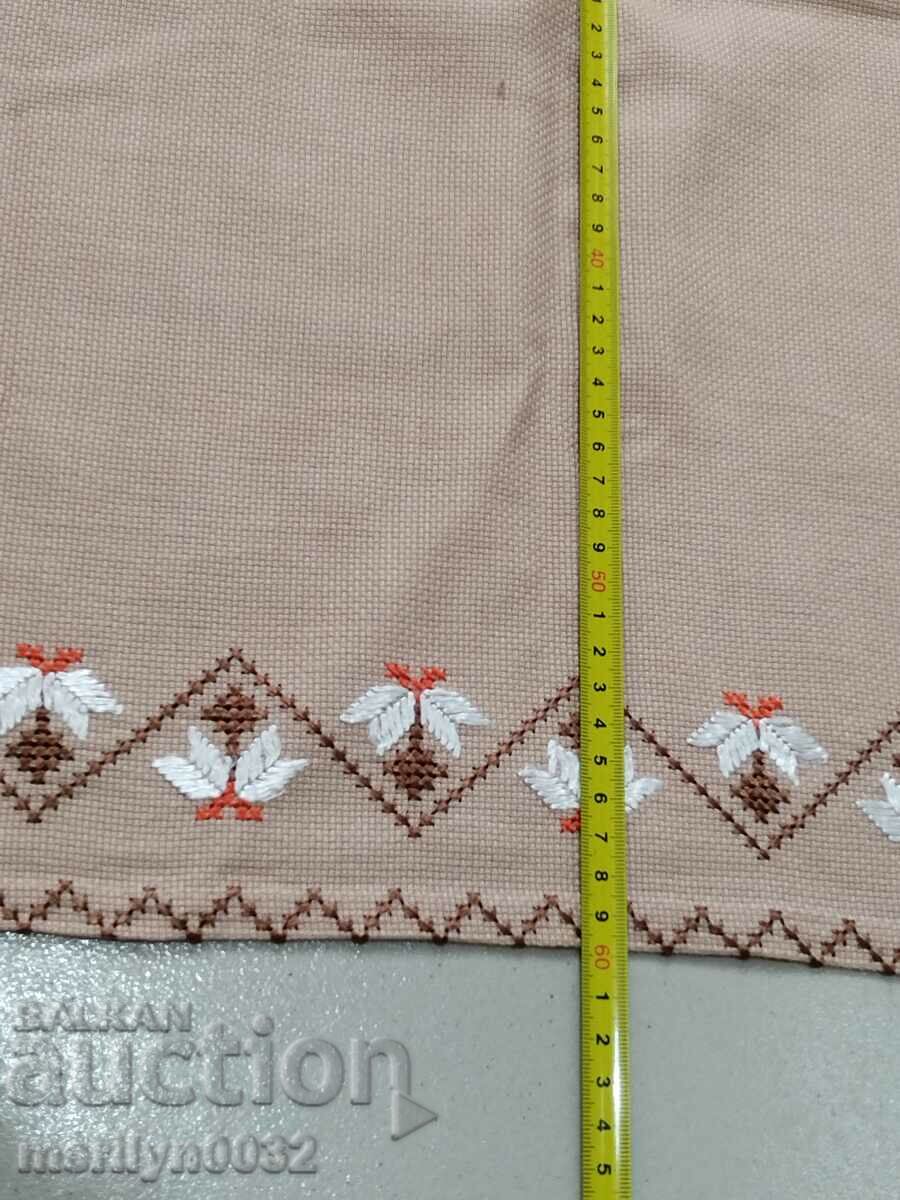 Old embroidered check, tablecloth, milo, Bulgarian embroidery - 6 Old embroidered check, tablecloth, milo, Bulgarian embroidery - 6