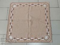 Old embroidered check, tablecloth, milo, Bulgarian embroidery