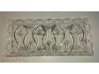 LARGE CRYSTAL TOP TRAY IN PERFECT CONDITION