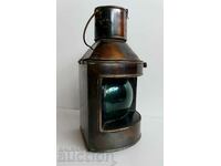 OLD PERFECT SHIP LANTERN STARBOARD LAMP FLOODLIGHT