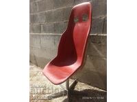 Chair vintage, designer style rally sports seat.