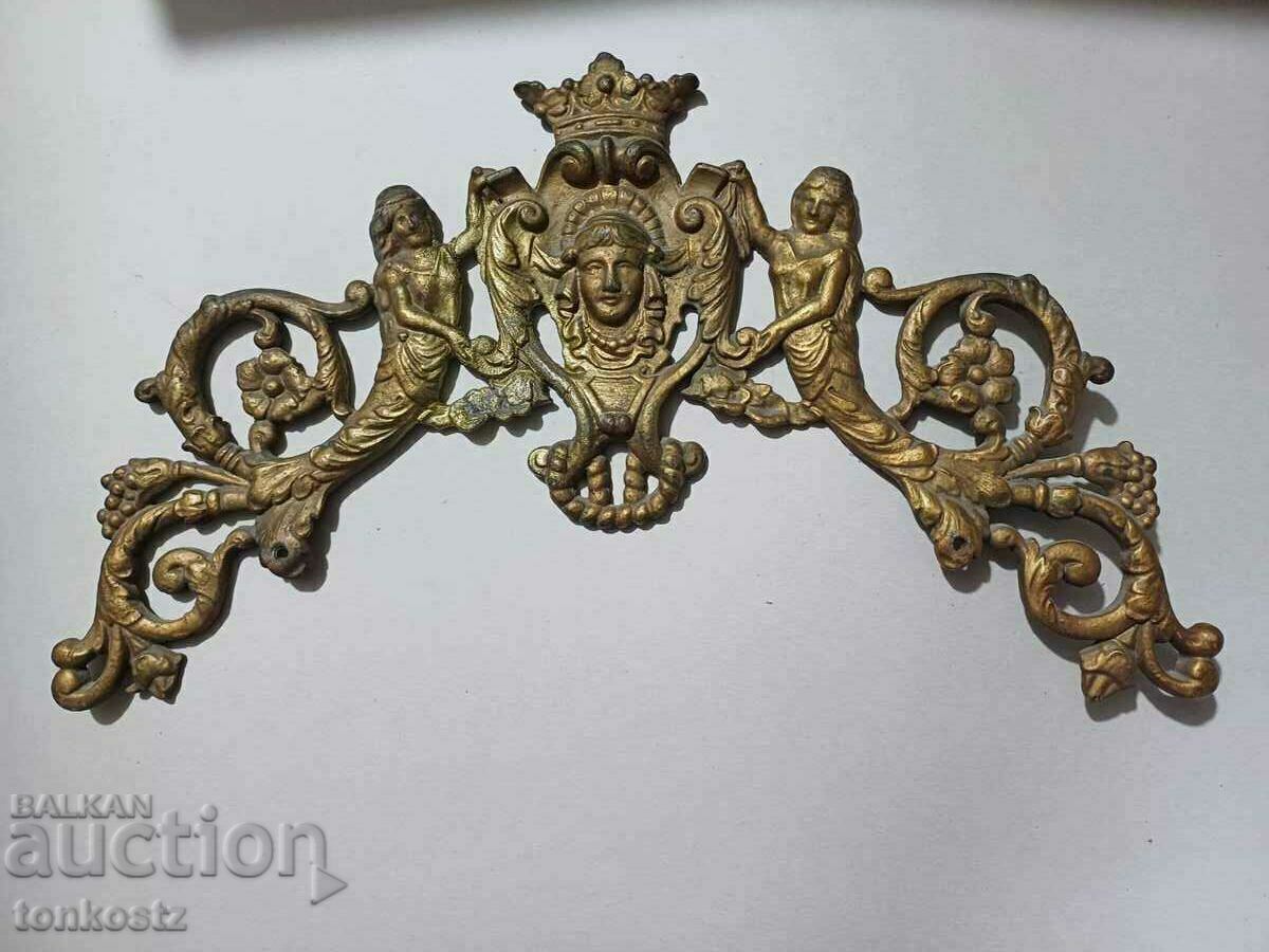 Antique ornament (cast iron) bronzed 48cm