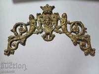 Antique ornament (cast iron) bronzed 48cm