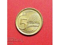 Singapore-5 cents 2013