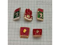 YOUTH ORGANIZATIONS NRB BADGES LOT 5 NUMBERS