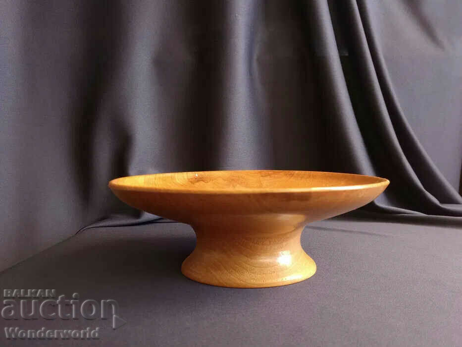 Exquisite wooden fruit bowl imported from Finland