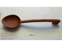 Large wooden antique revival spoon - ladle