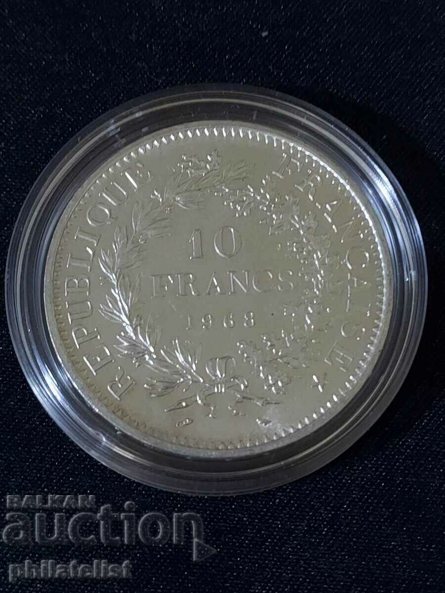 France - 10 Francs - 1968 Silver Coin #1