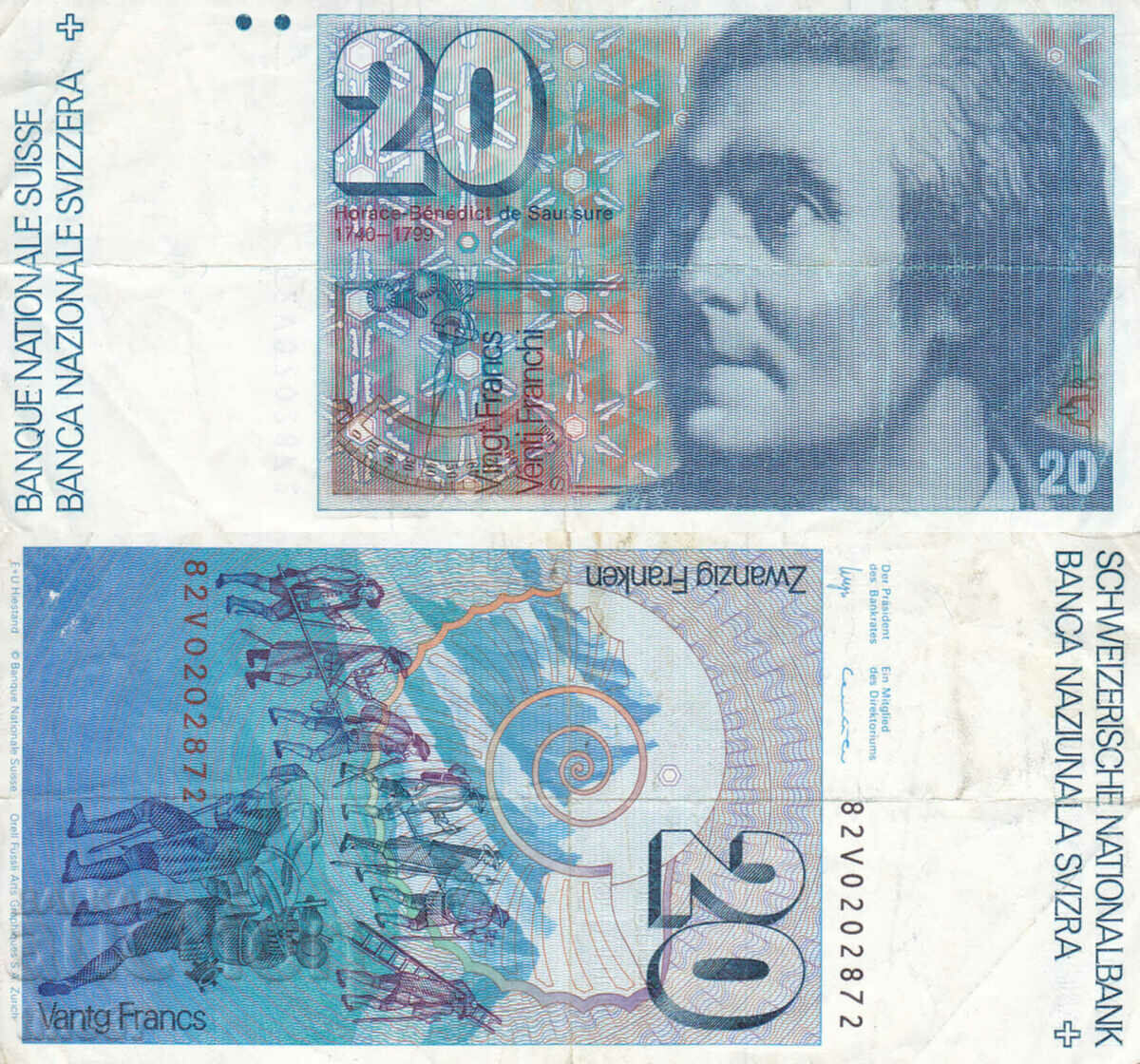 tino37- SWITZERLAND - 20 FRANC - 1978 - F+