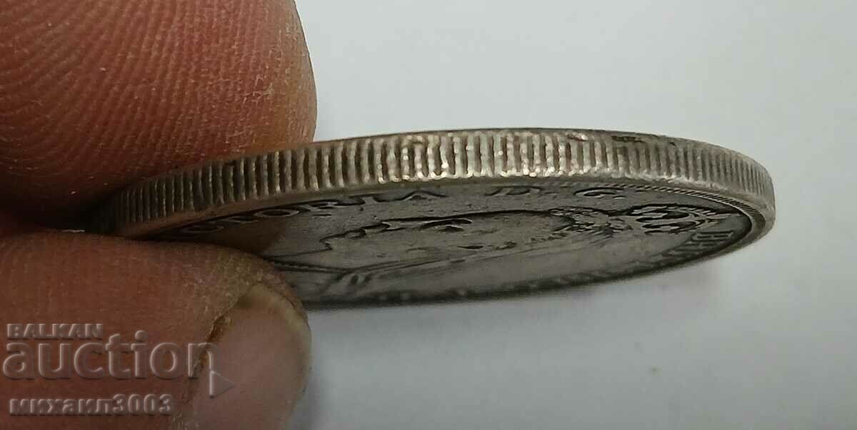 Auction  1 Crown 1890 Great Britain Victoria silver 925/1000