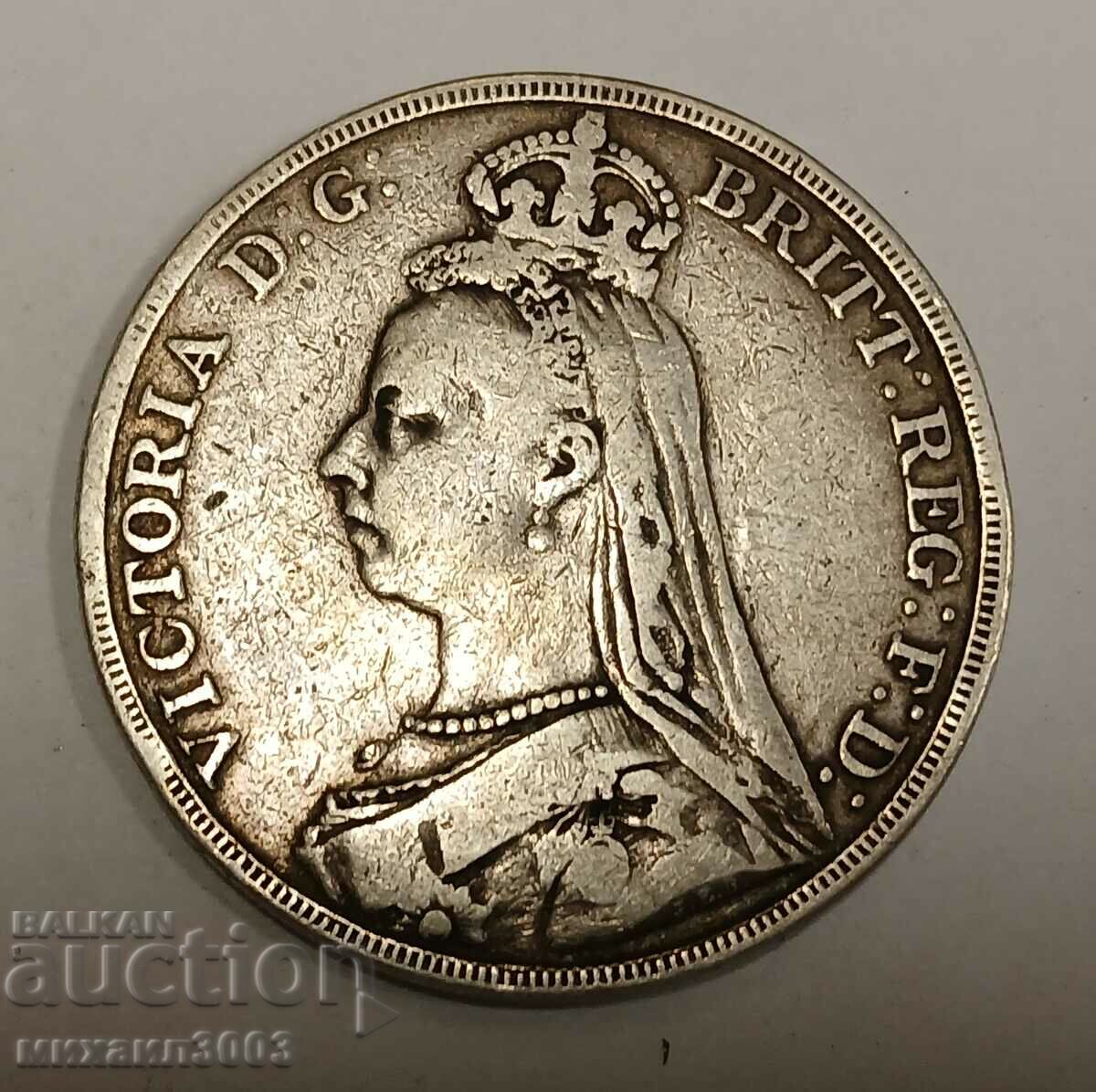 1 Crown 1890 Great Britain Victoria silver 925/1000