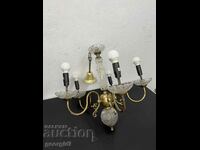 Glass chandelier / lampshade / light fixture. #5892