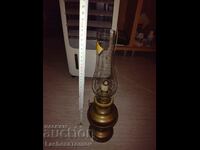 Beautiful old gas lamp glass France perfect composition. / II