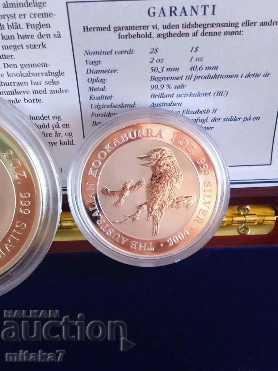 Delivery of Kookaburra silver coin set, Australia, 2004