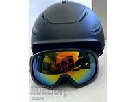 UVEX ski goggles and helmet