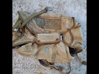 An old French parachute bag for an airplane pilot