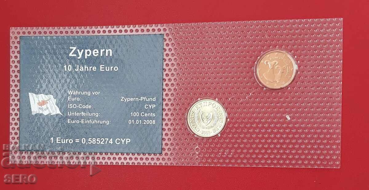 Cyprus-SET of 2 coins