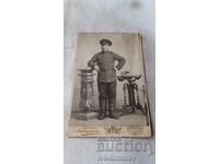 Photo Young man in military uniform Cardboard