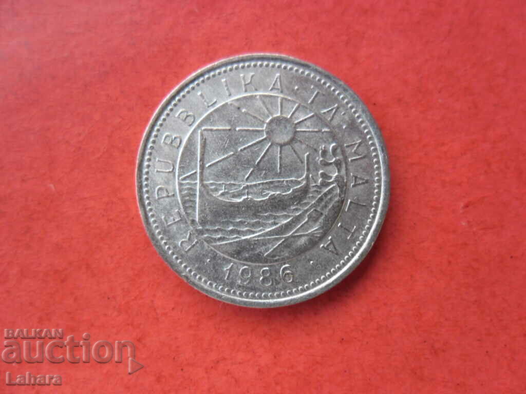 10 cenți 1986 Malta cu preț € 0.51 | 1.00 BGN