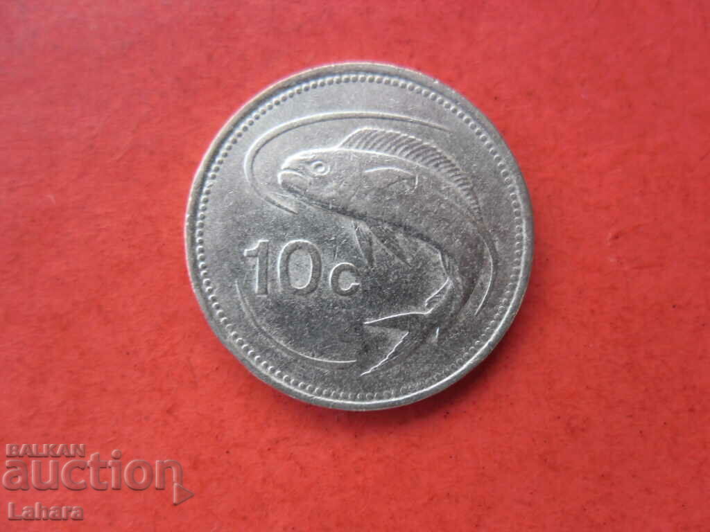 10 cents 1986 Malta