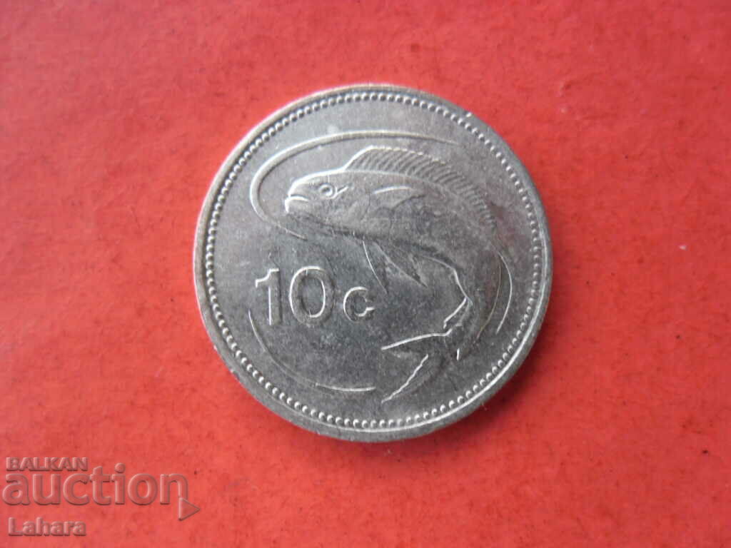 10 cenți 1991 Malta