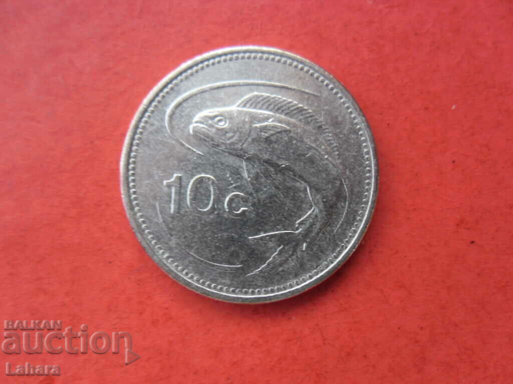 10 cents 1998 Malta with price 1.00 BGN | € 0.51 10 cents 1998 Malta with price 1.00 BGN | € 0.51
