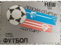 Levski Spartak Stuttgart FRG 1984 CASH Program