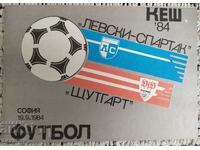 Levski Spartak Stuttgart FRG 1984 CASH Program