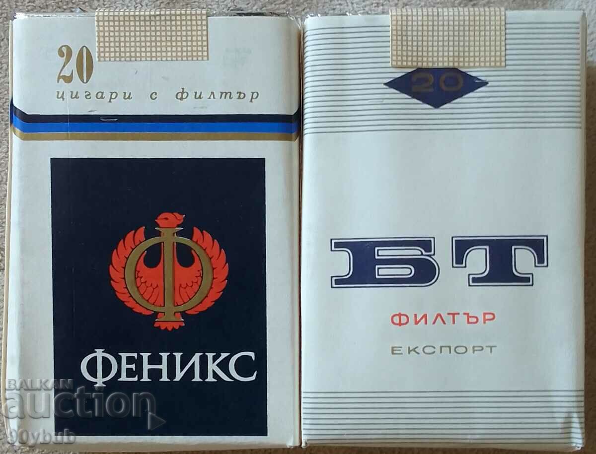 Bulgarian cigarettes from the 1980s, Fenix and BT - 2 boxes