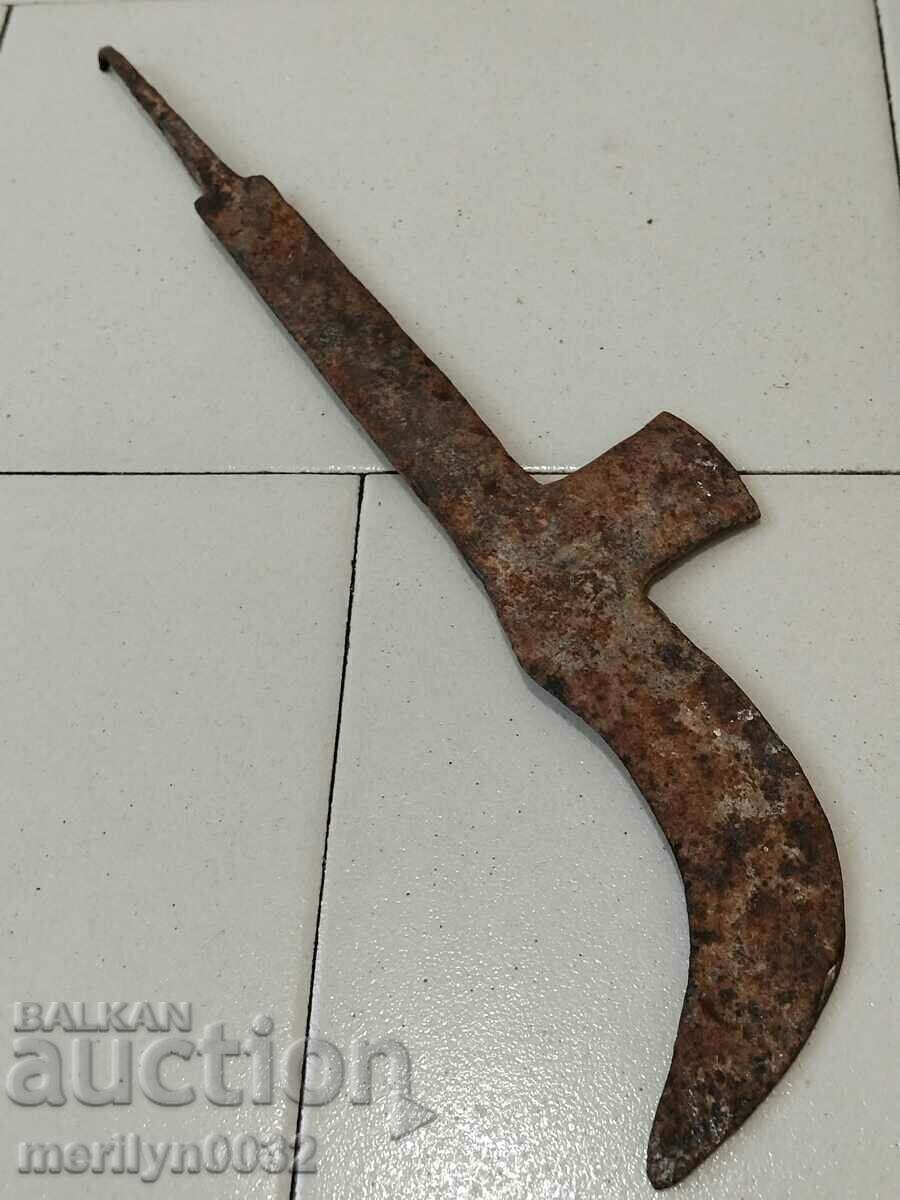 Old wrought iron scythe blade - 6 Old wrought iron scythe blade - 6