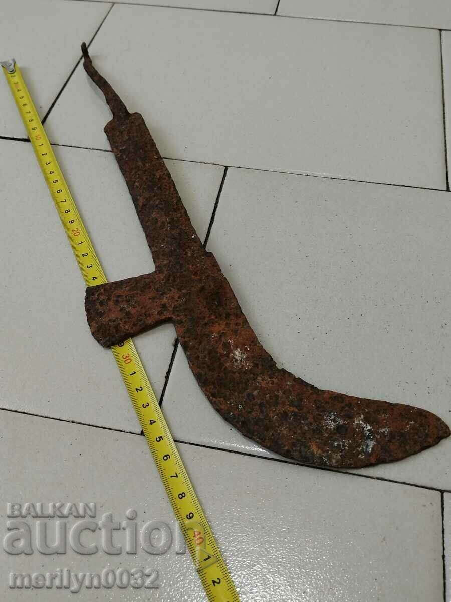 Old wrought iron scythe blade - 5 Old wrought iron scythe blade - 5