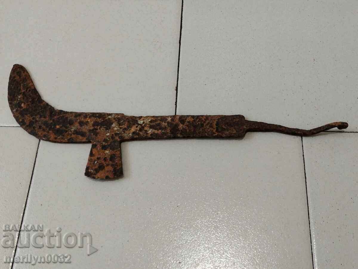 Old wrought iron scythe blade - 6 Old wrought iron scythe blade - 6