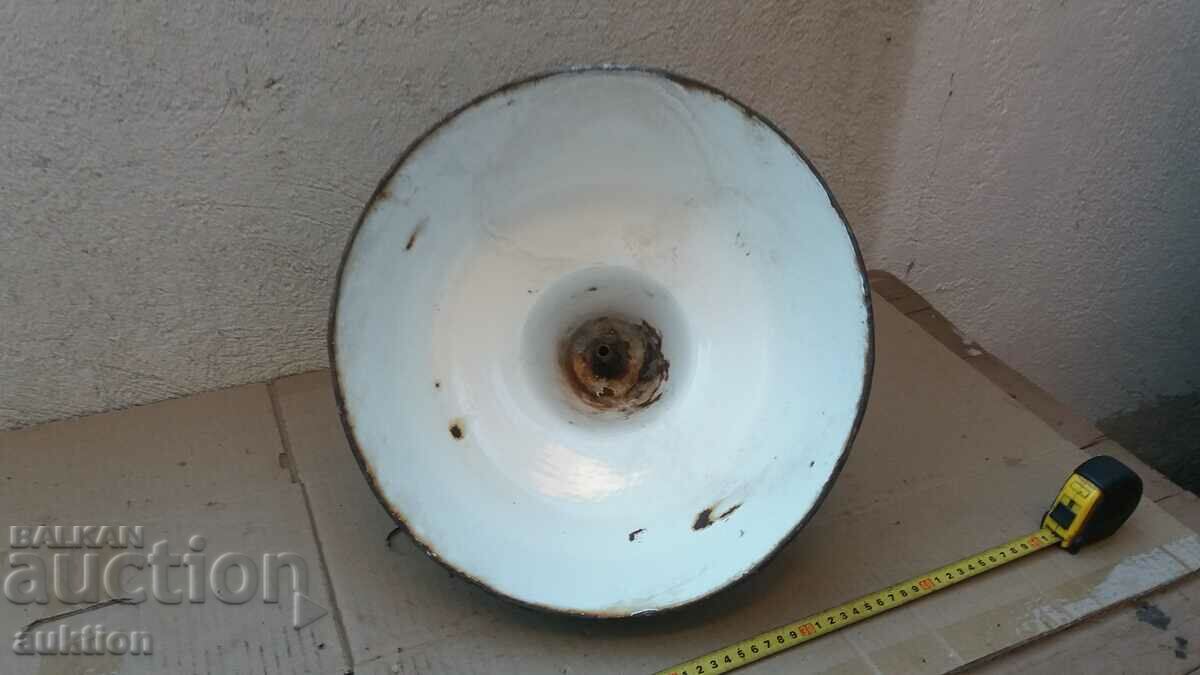 OLD INDUSTRIAL VINTAGE ENAMEL LAMP with price 16.99 BGN | € 8.69