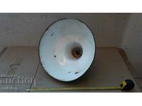 OLD INDUSTRIAL VINTAGE ENAMEL LAMP