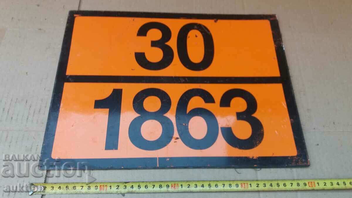 Auction MASSIVE SIGN - DANGEROUS CARGO Auction MASSIVE SIGN - DANGEROUS CARGO