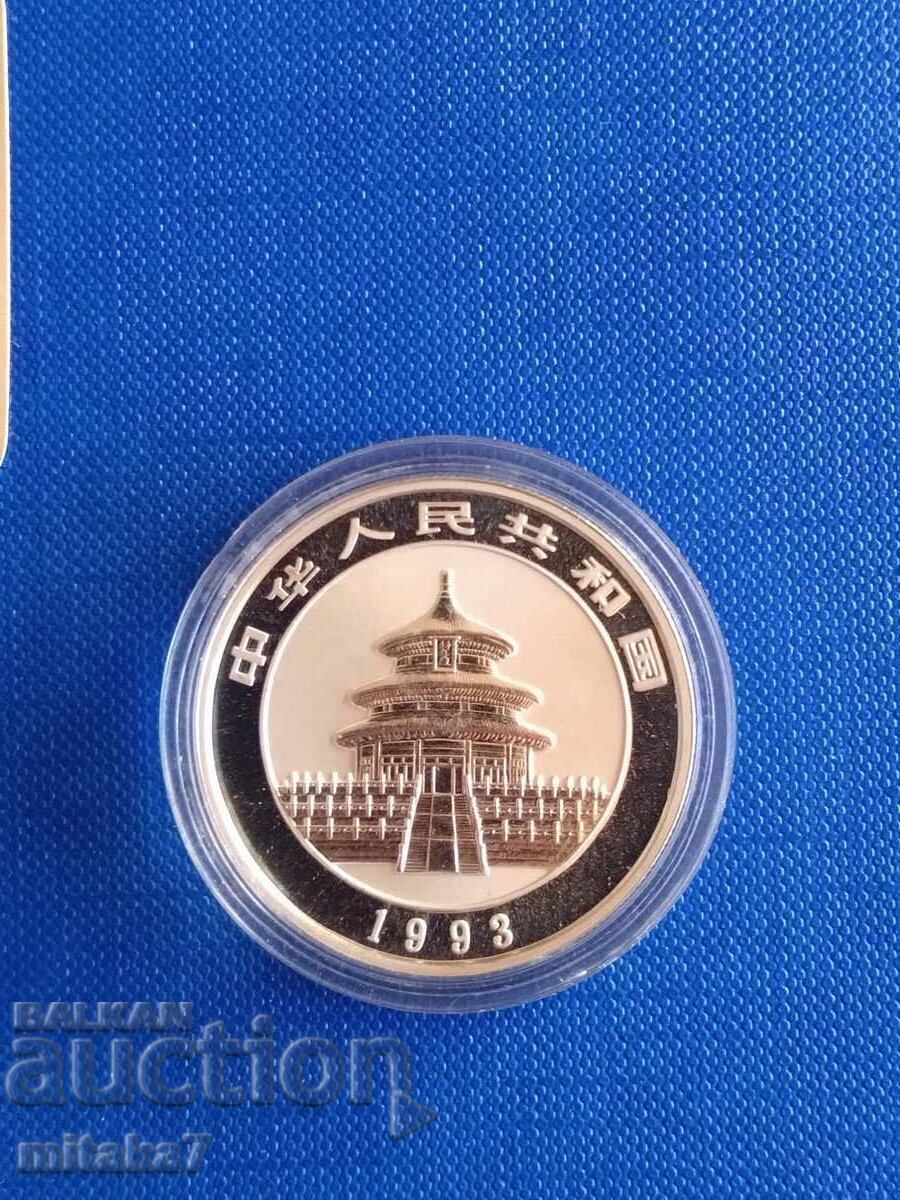 Auction 1/2 oz Chinese Panda Silver Coin, 1993 Auction 1/2 oz Chinese Panda Silver Coin, 1993