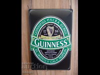 Semn de bere metal Guinness negru etichetă Irlanda frumos