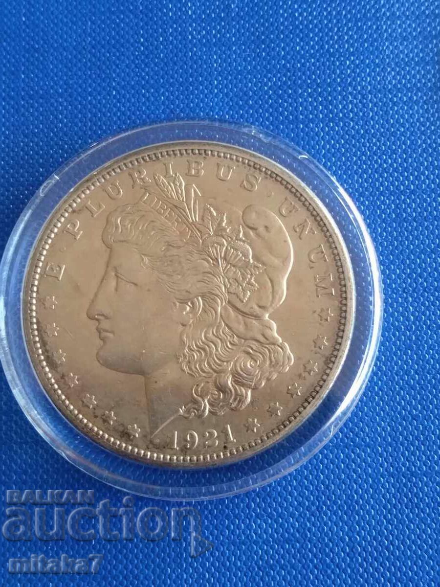 Argint 1 dolar 1921 SUA Morgan Dollar