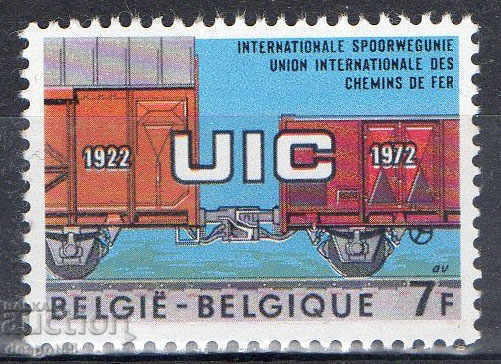 1972. Belgia. Organizația Internațională a Căilor Ferate transport.