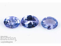 3 pieces tanzanite 0.46ct 4x3mm oval cut #1