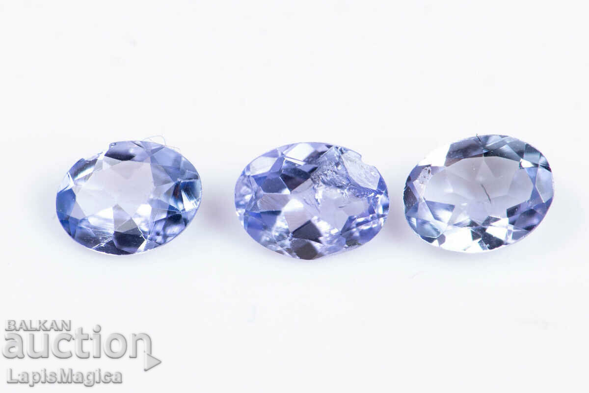 3 pieces tanzanite 0.50ct 4x3mm oval cut #2