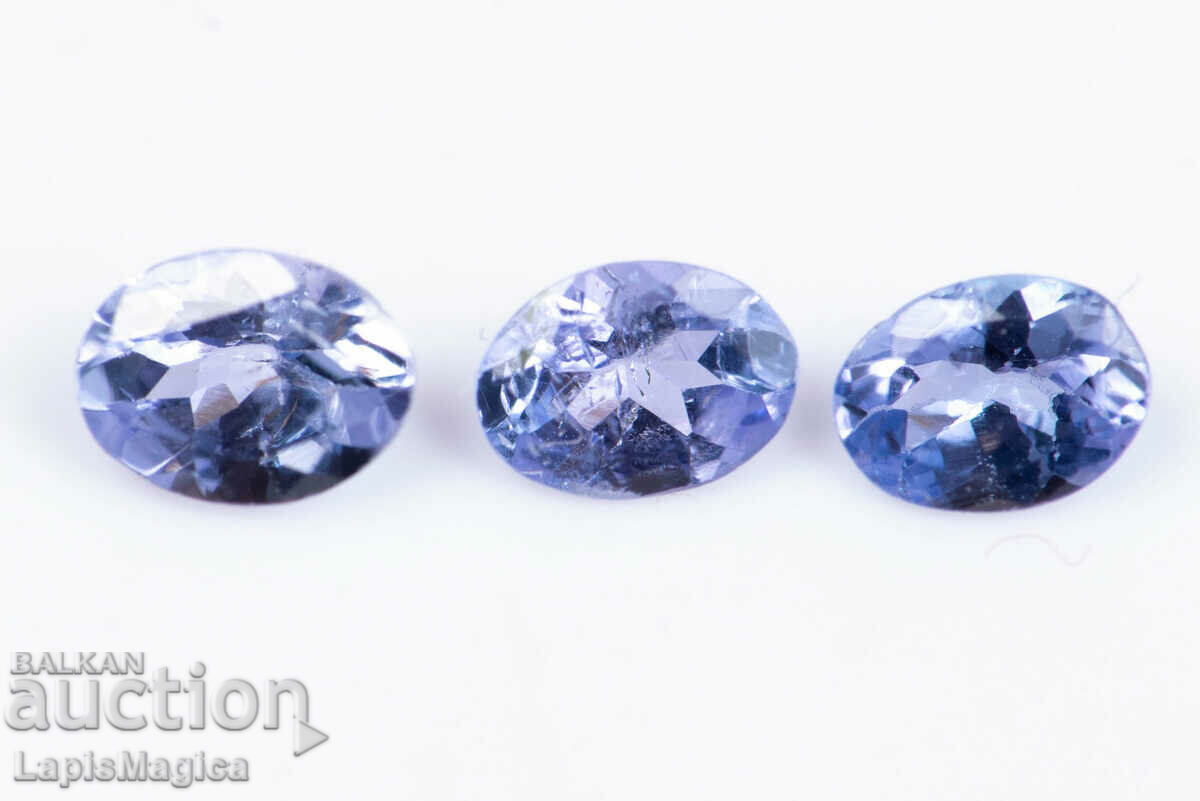 3 pieces tanzanite 0.46ct 4x3mm oval cut #4