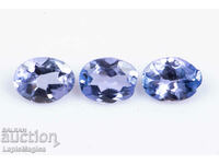 3 pieces tanzanite 0.48ct 4x3mm oval cut #7