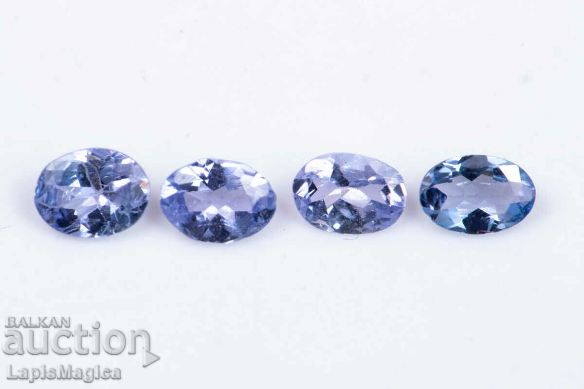 4 bucăți tanzanit 0,53ct 4x3mm tăiat oval #8